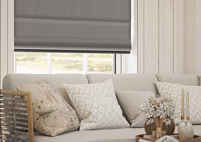 Luxe Velvet, Platinum - Roman Blind - Image 5